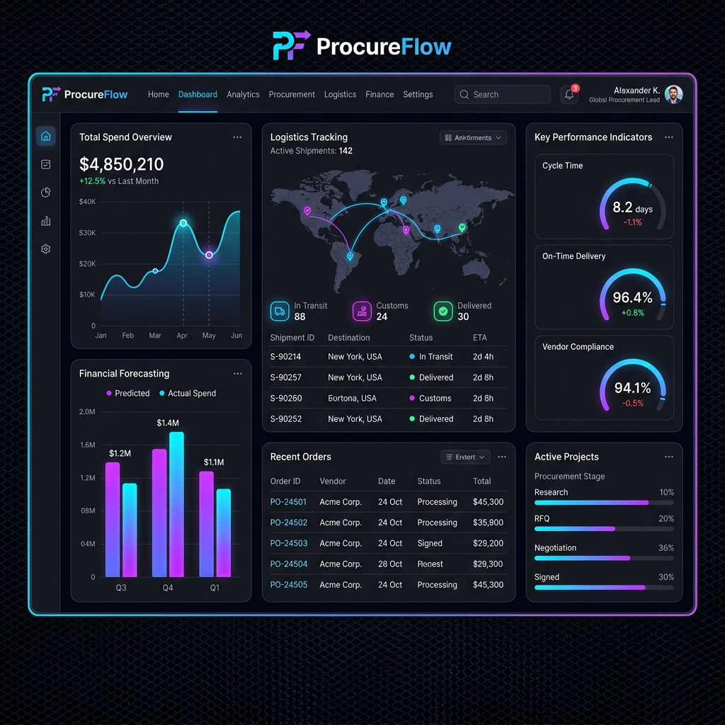 ProcureFlow Web Portal